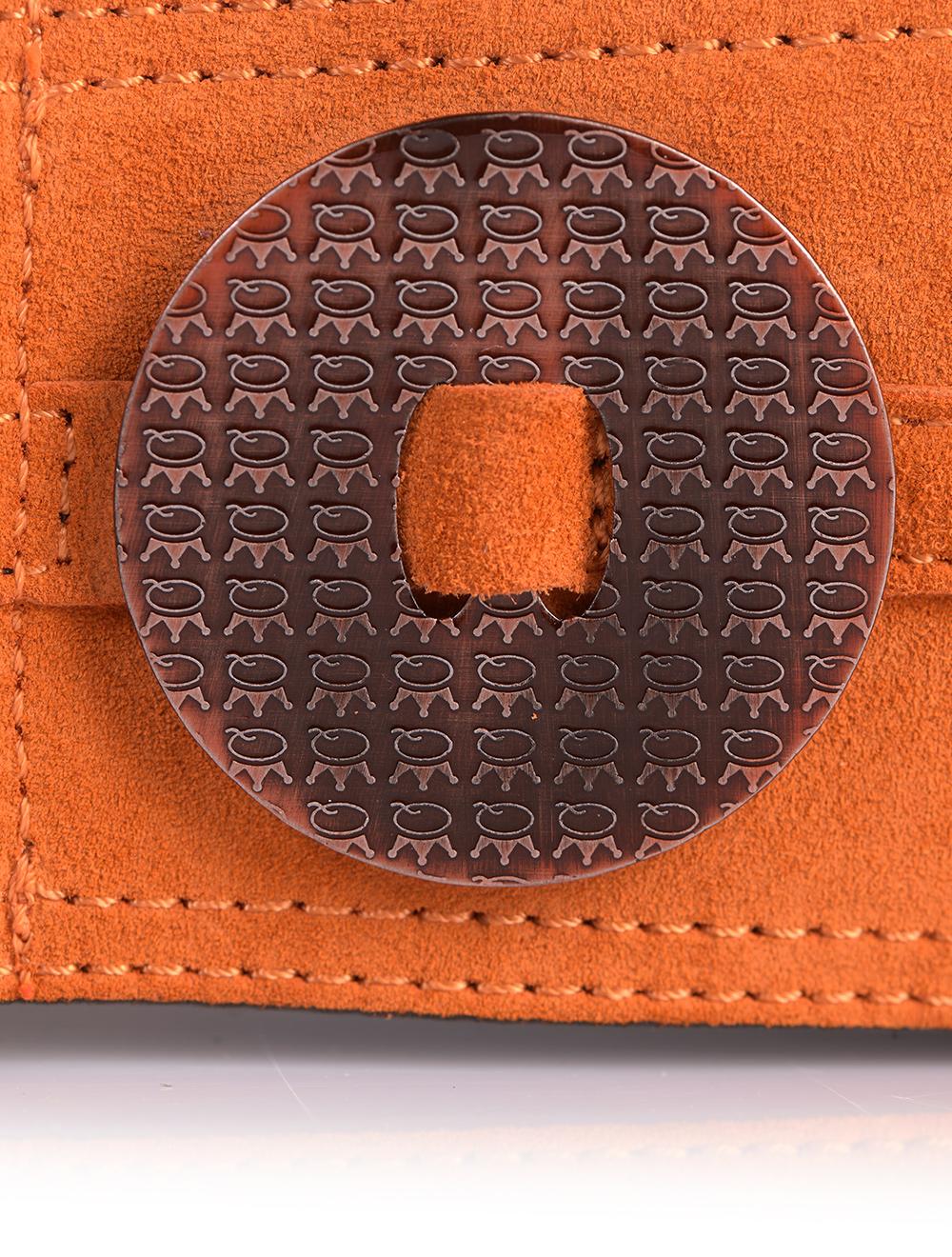 Save The Queen Cintura Elastica Nera E Camoscio Arancio