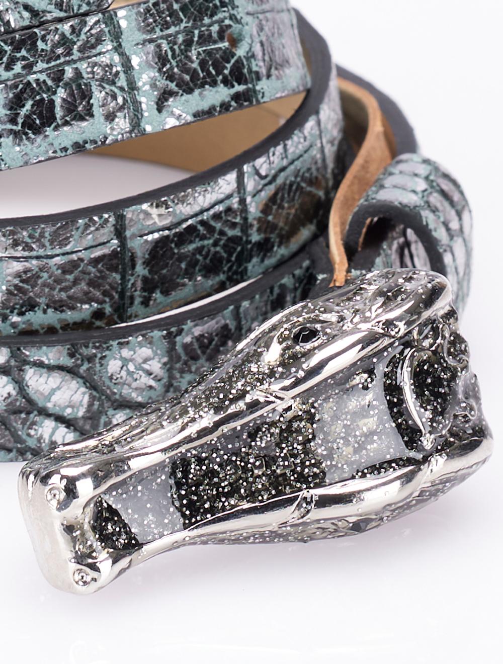 Save The Queen Cintura In Pelle Con Fibbia In Metallo