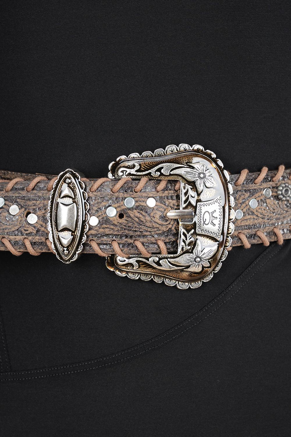 Save The Queen Cintura In Pelle Con Fibbia In Metallo