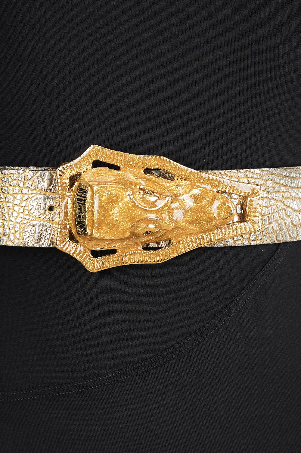 Save The Queen Cintura In Pelle Con Fibbia In Metallo