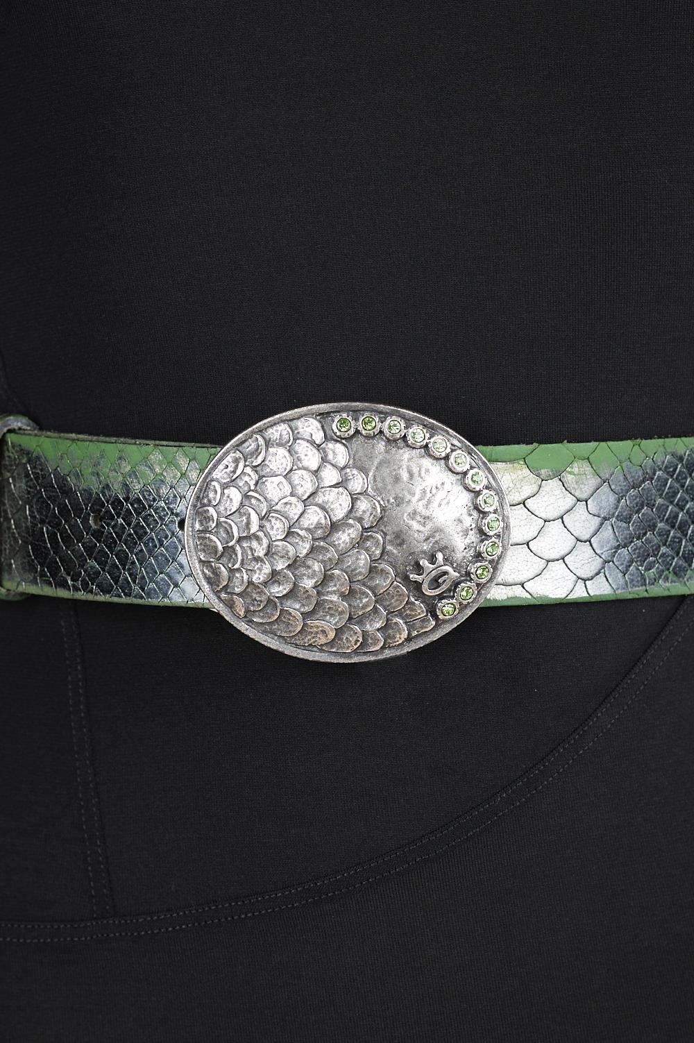 Save The Queen Cintura In Pelle Con Fibbia In Metallo