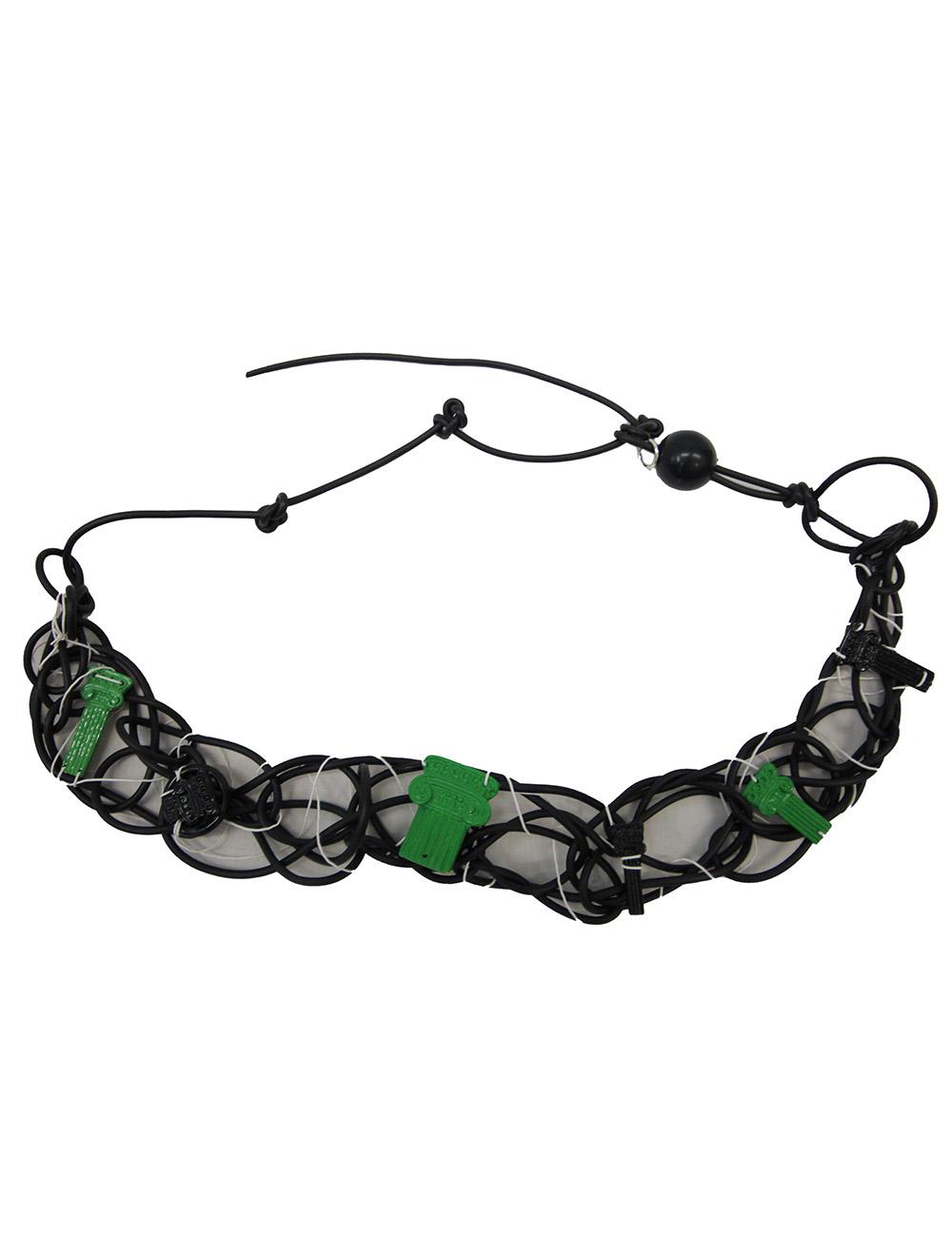 Save The Queen Cintura nera con applicazioni metalliche