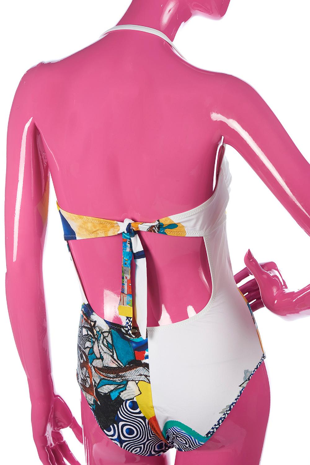 Save The Queen Costume Intero Con Stampa Dedicata All’arte Contemporanea Africana