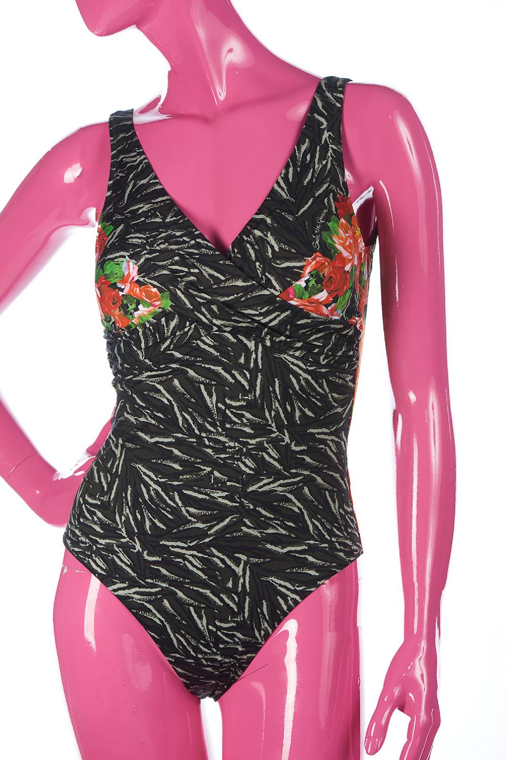 Save The Queen Costume Intero Con Stampa Dedicata Alla Savana