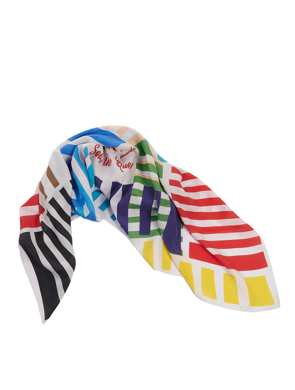 Save The Queen Foulard Multicolor Con Dedica Alla Pace