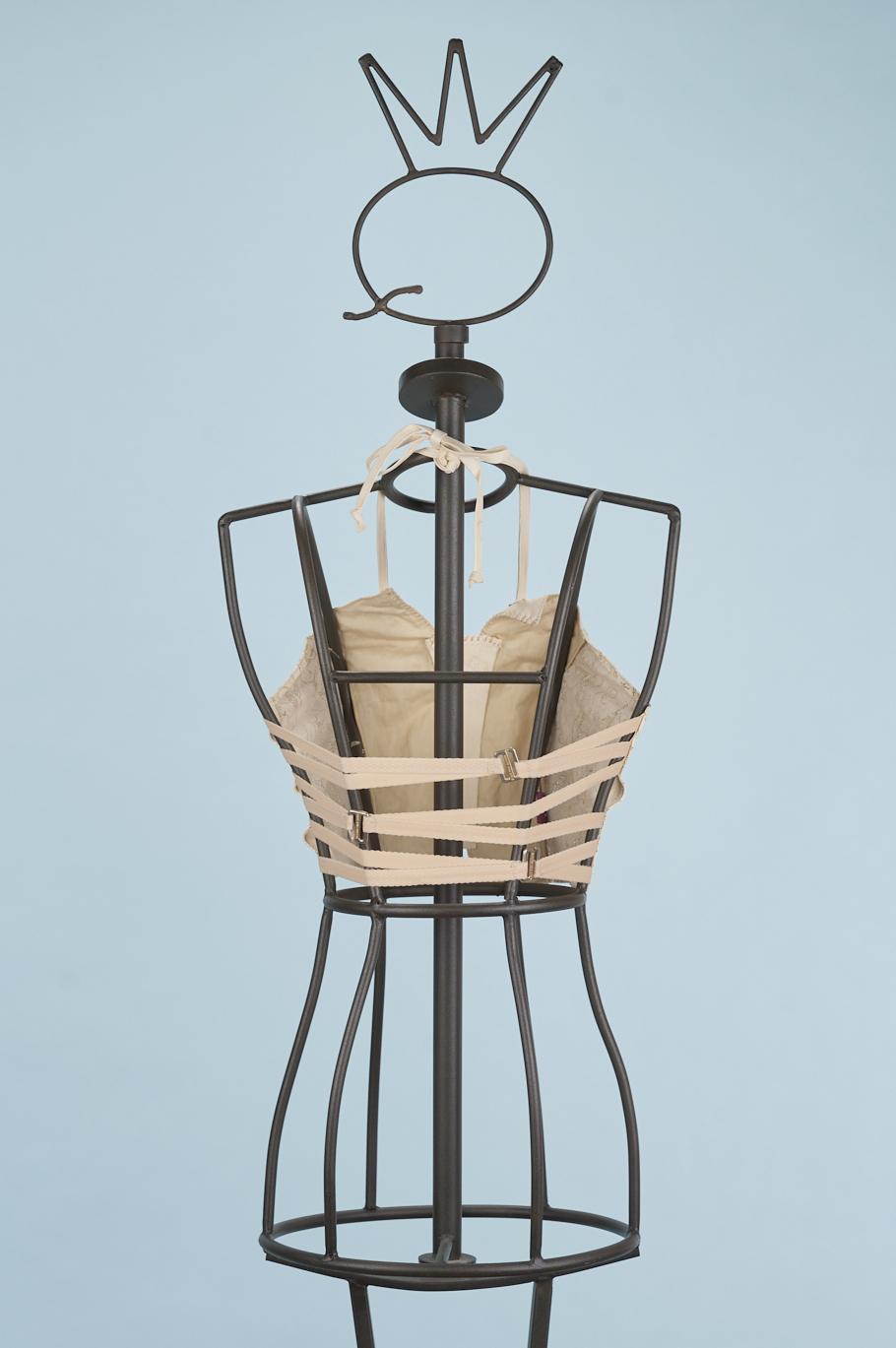 Save The Queen Gilet Color Avorio In Vera Pelle Con Applicazioni