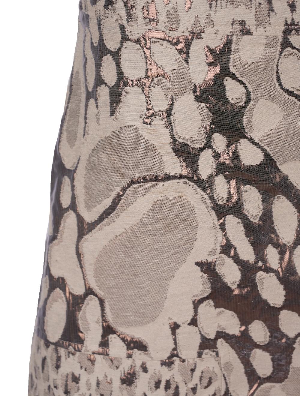 Save The Queen Gonna Corta In Tessuto Jacquard Rame