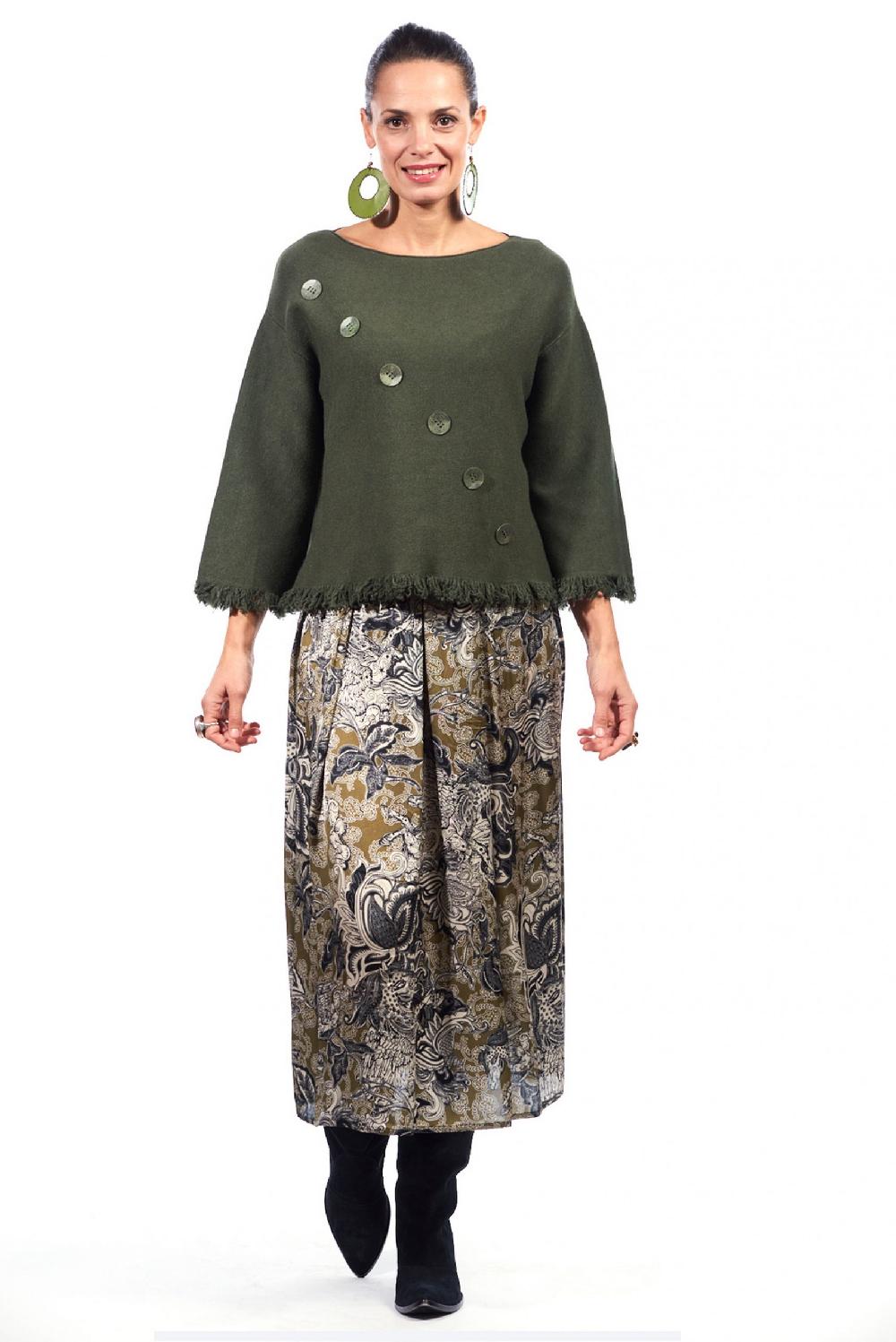 Save The Queen Gonna Longuette In Raso Con Stampa Rinascimentale