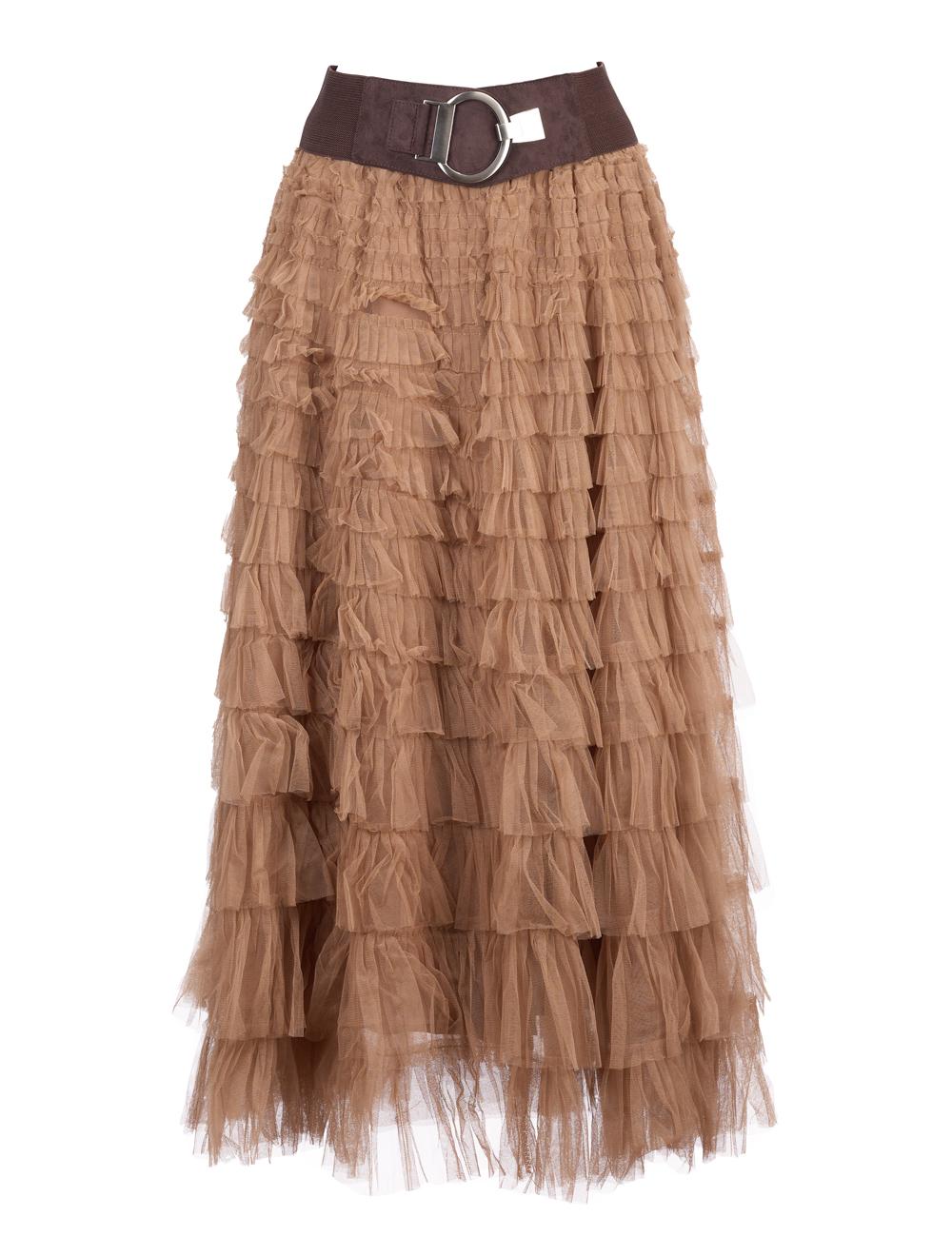 Save The Queen Gonna Lunga A Balze In Tulle Col Biscotto