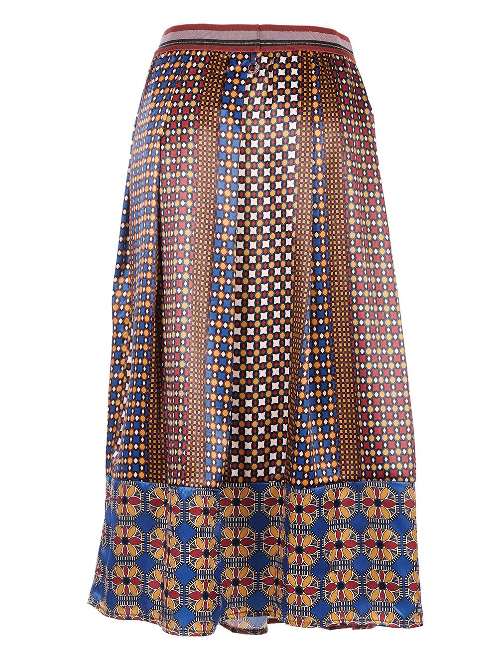 Save The Queen Gonna Lunga A Pieghe Con Stampa Floreale