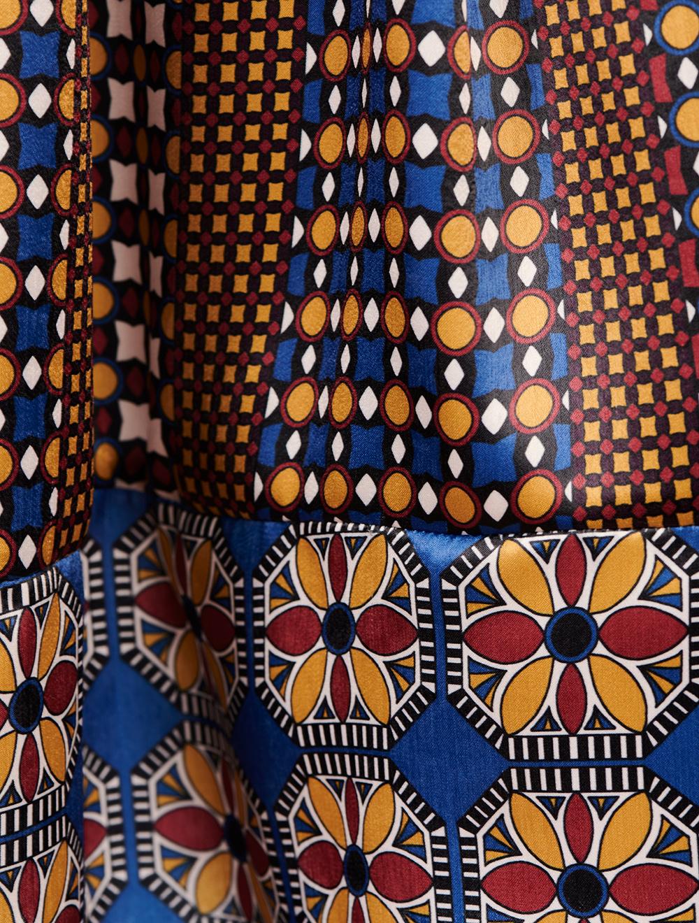 Save The Queen Gonna Lunga A Pieghe Con Stampa Floreale