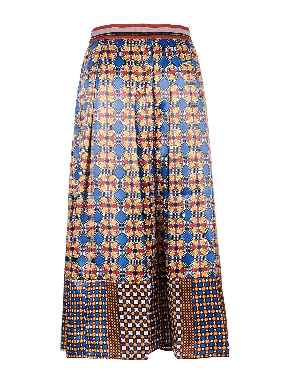 Save The Queen Gonna Lunga A Pieghe Con Stampata Floreale