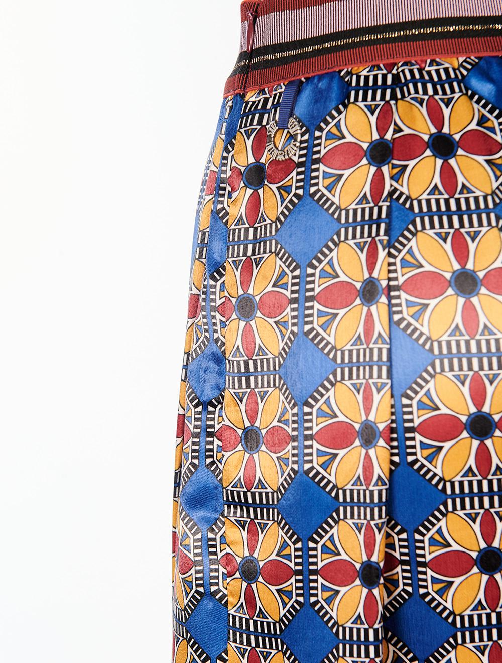 Save The Queen Gonna Lunga A Pieghe Con Stampata Floreale