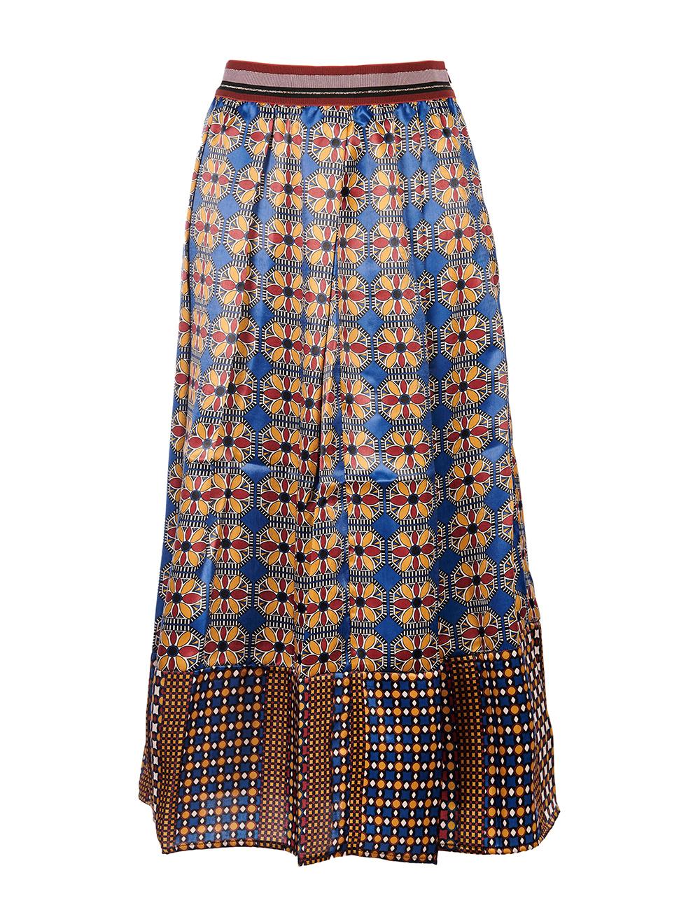 Save The Queen Gonna lunga a pieghe con stampata floreale