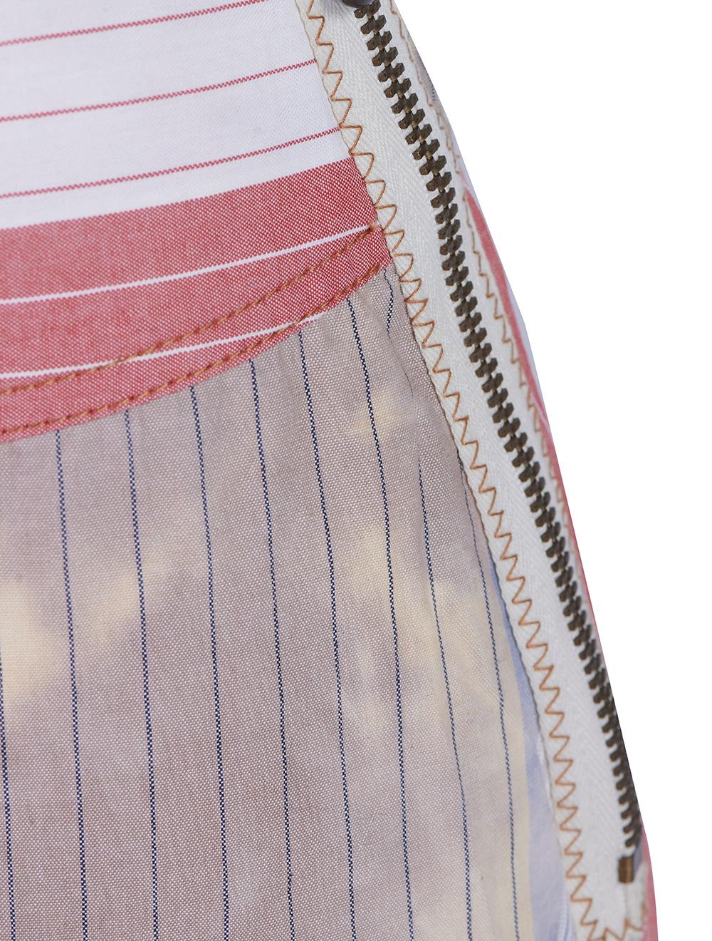 Save The Queen Gonna Lunga A Righe Con Applicazione In Pelle