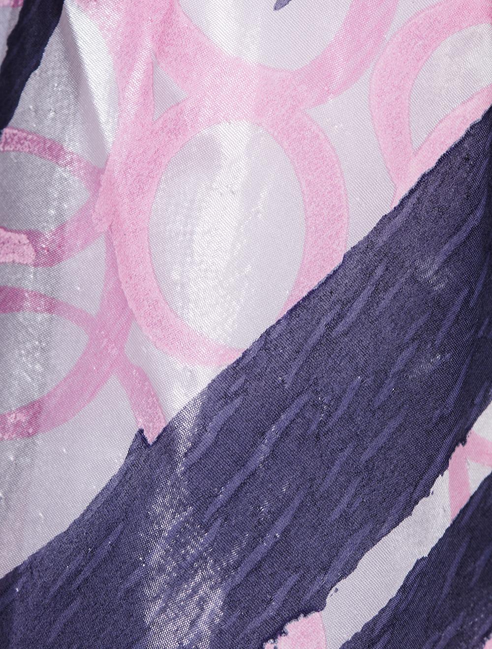 Save The Queen Gonna Lunga Blu Con Inserti Stampati Disegno Astratto