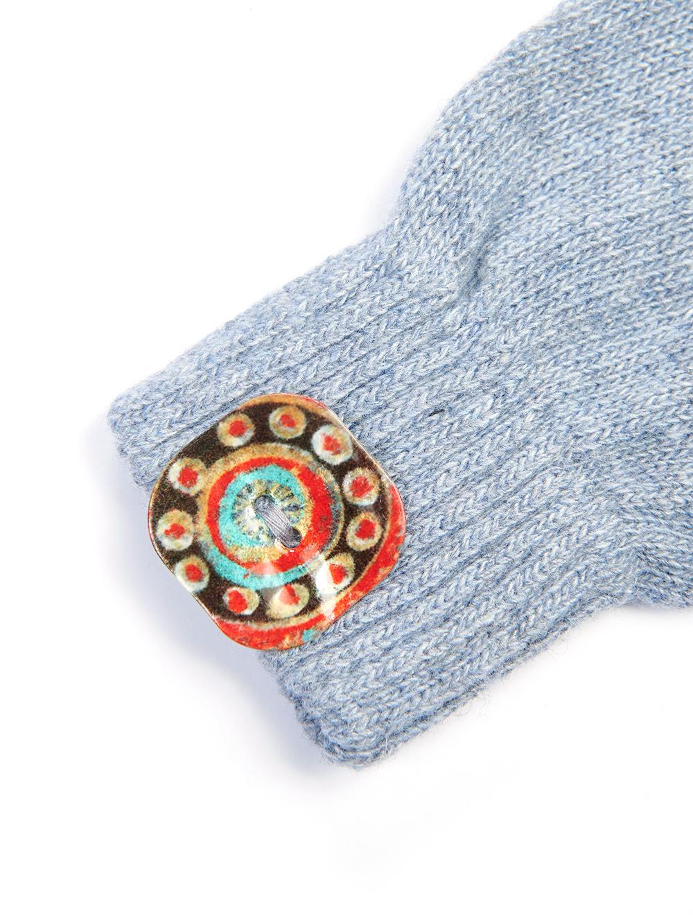 Save The Queen Guanti In Maglia Con Applicazione In Madreperla