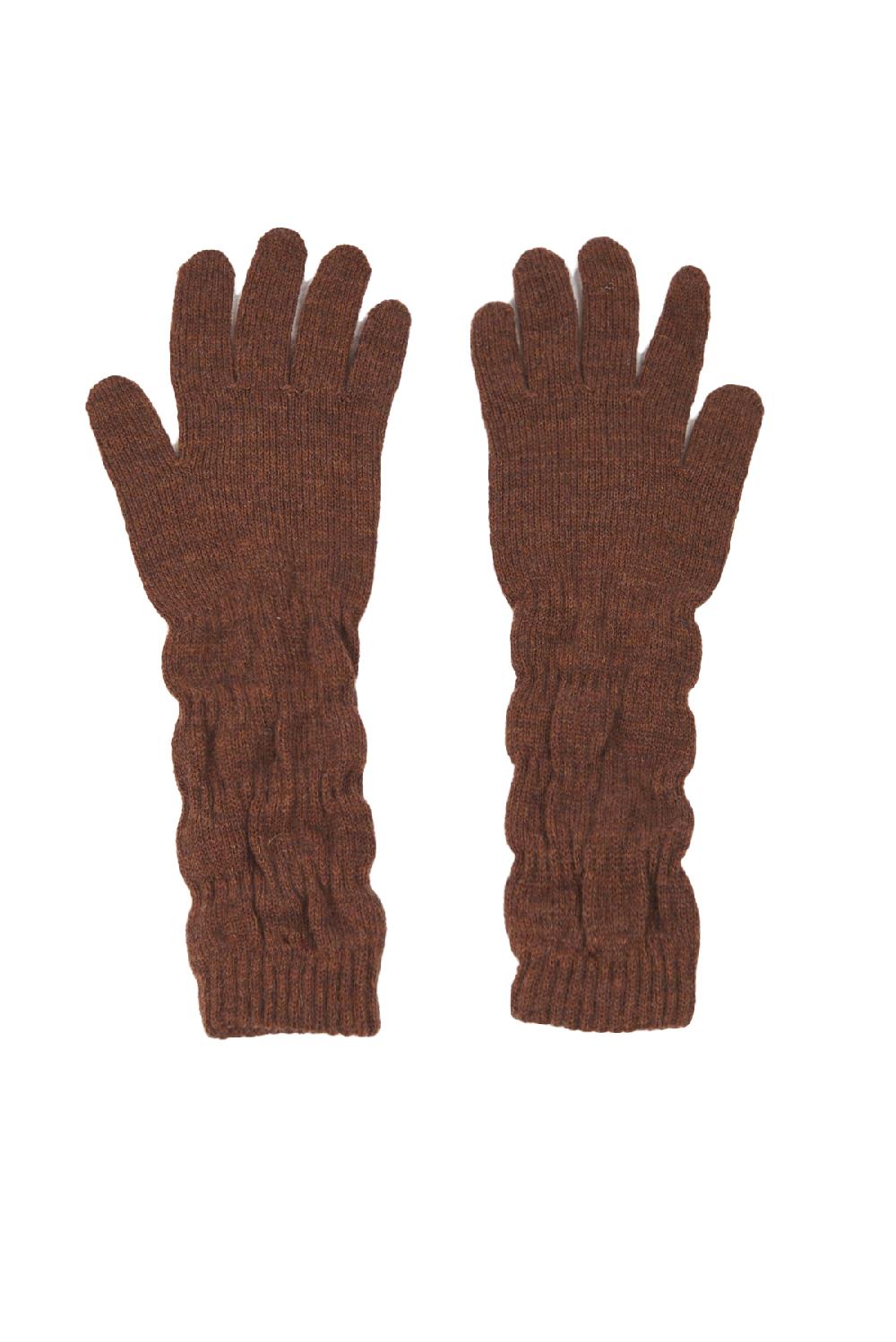 Save The Queen Guanti In Maglia Di Lana Con Stampa E Applicazioni