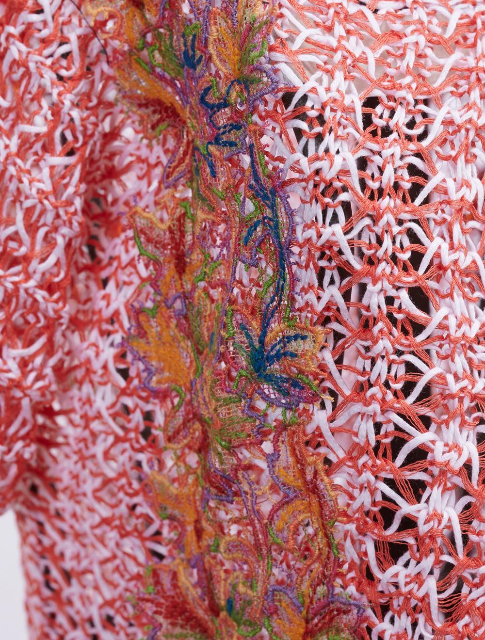 Save The Queen Maglia Arancione In Tricot Di Cotone E Lino