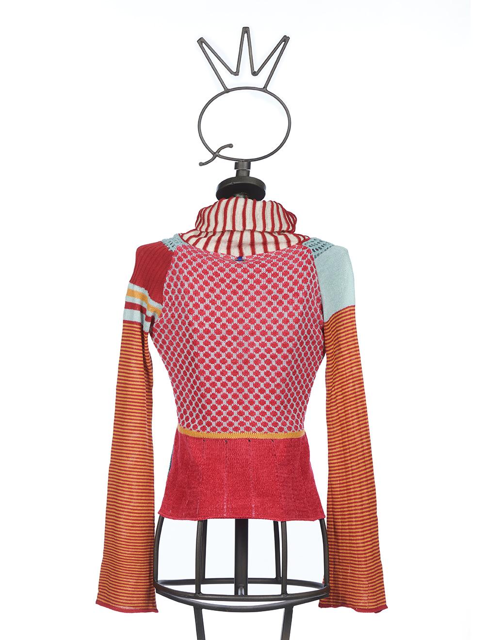 Save The Queen Maglia Collo Alto Con Lavorazione Jacquard