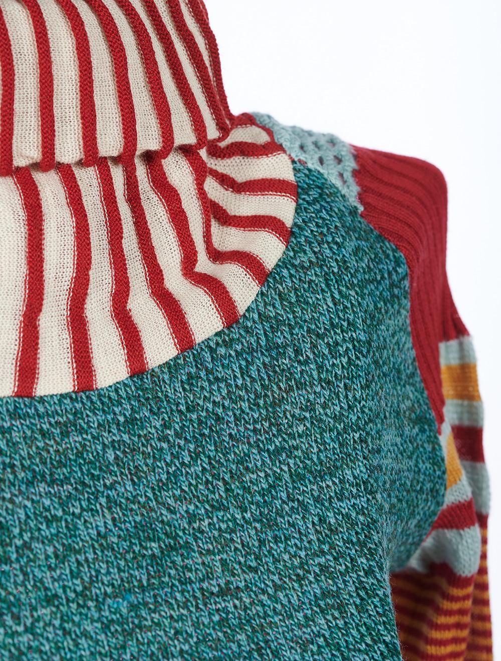 Save The Queen Maglia Collo Alto Con Lavorazione Jacquard