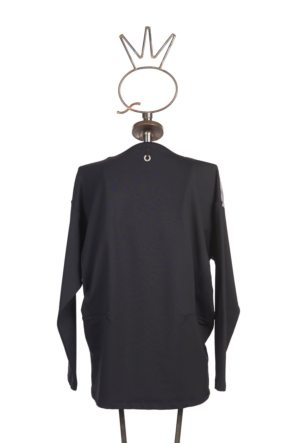 Save The Queen Maglia Felpata Con Stampa Su Tessuti Devorè