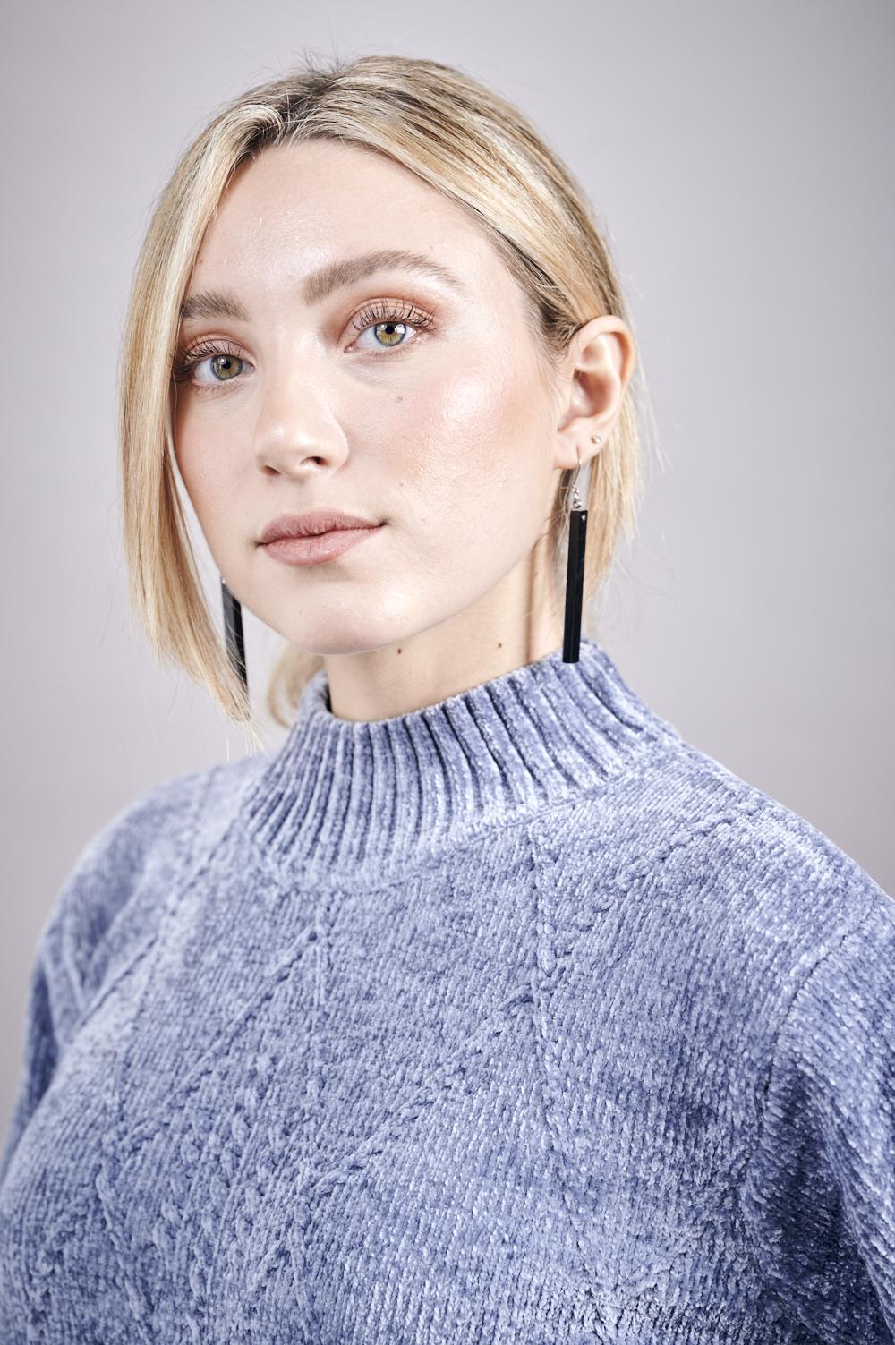 Save The Queen Maglia In Tricot Di Ciniglia Color Grigio