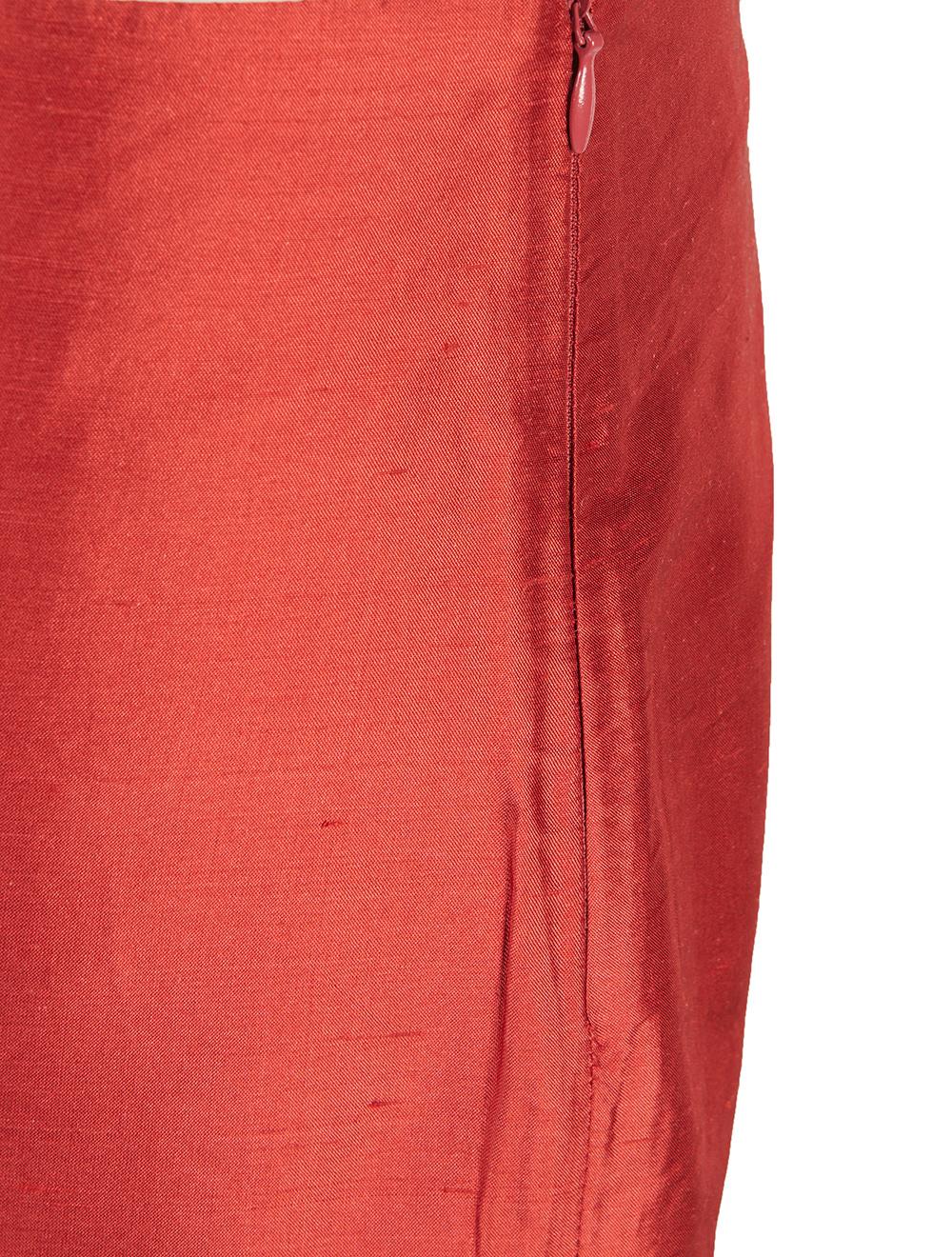 Save The Queen Pantalone In Shantung Di Seta Bordeaux