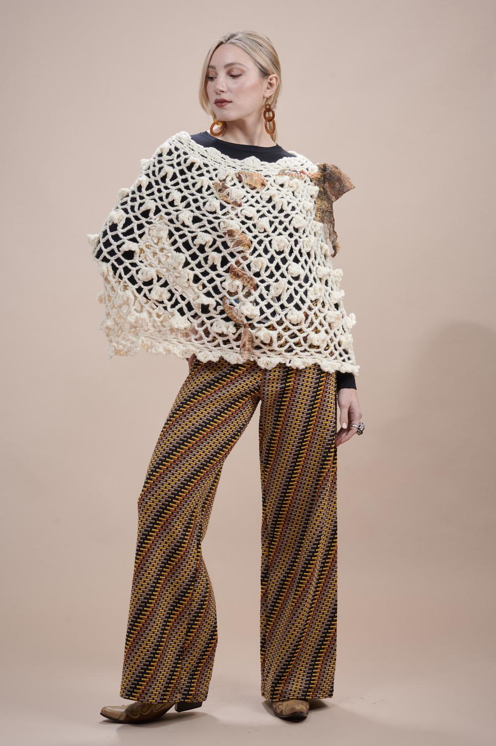 Save The Queen Pantalone palazzo in tessuto jacquard