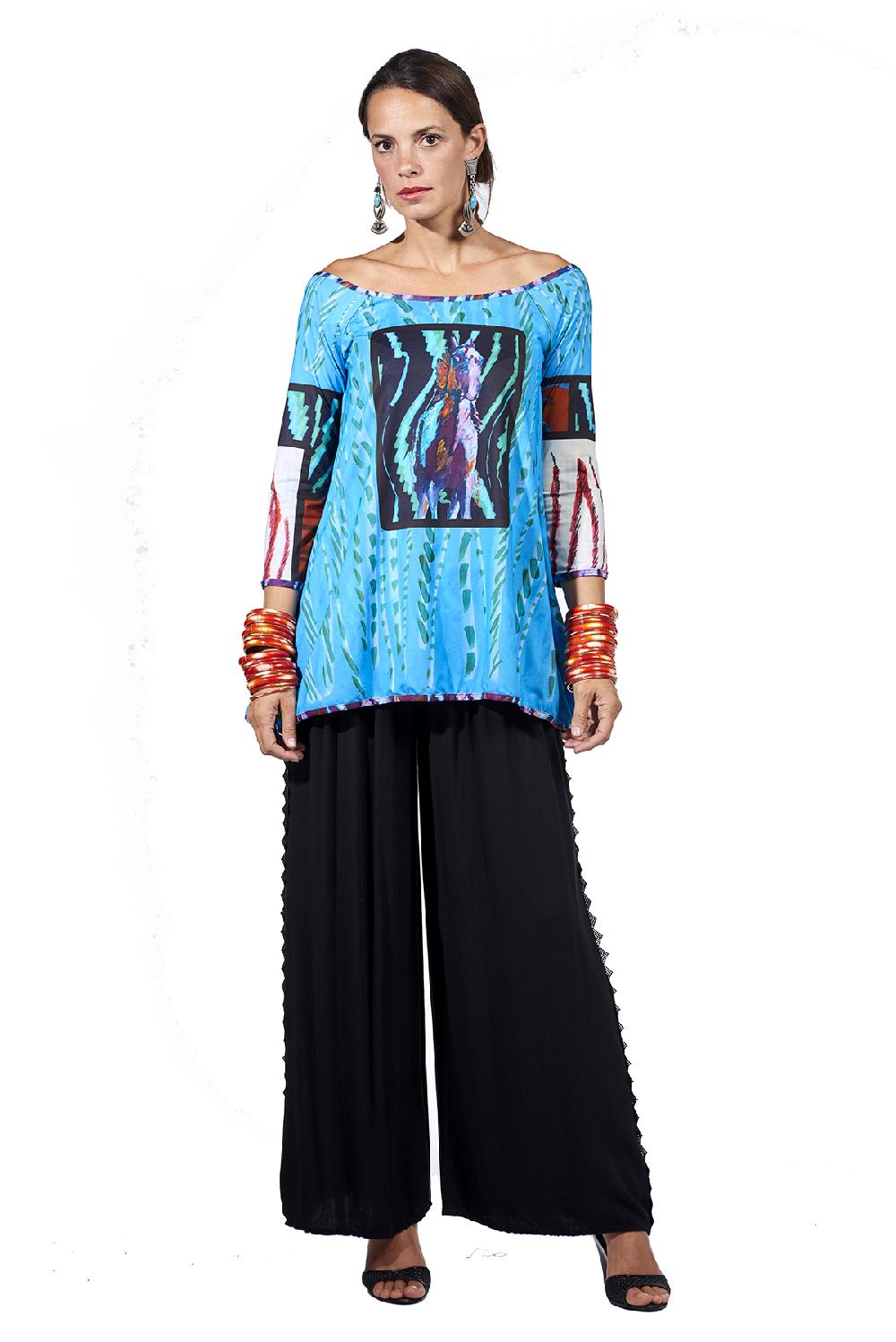 Save The Queen Pantaloni In Cotone Nero Con Dettaglio In Passamaneria