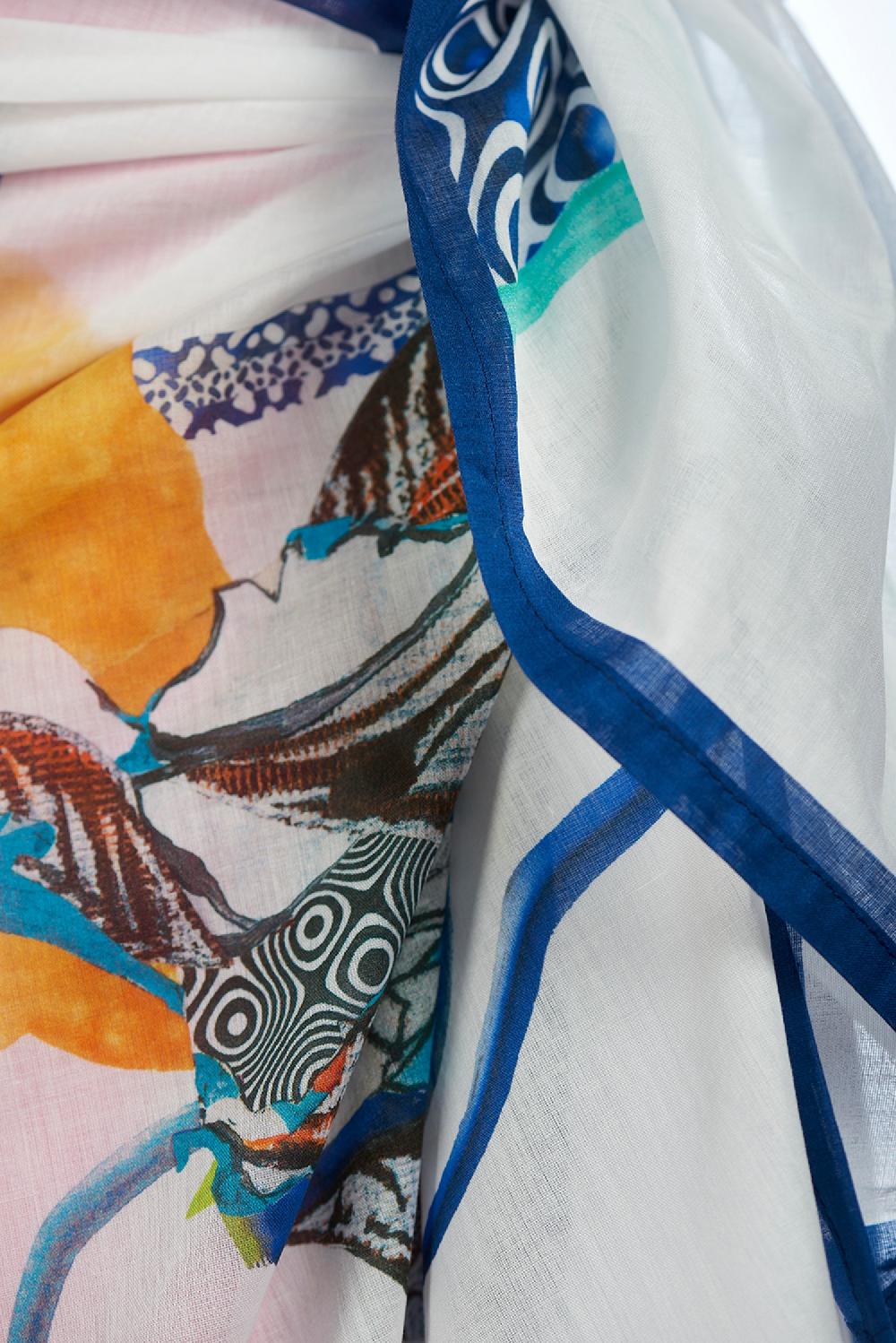 Save The Queen Pareo Con Stampa Dedicata All’arte Contemporanea Africana