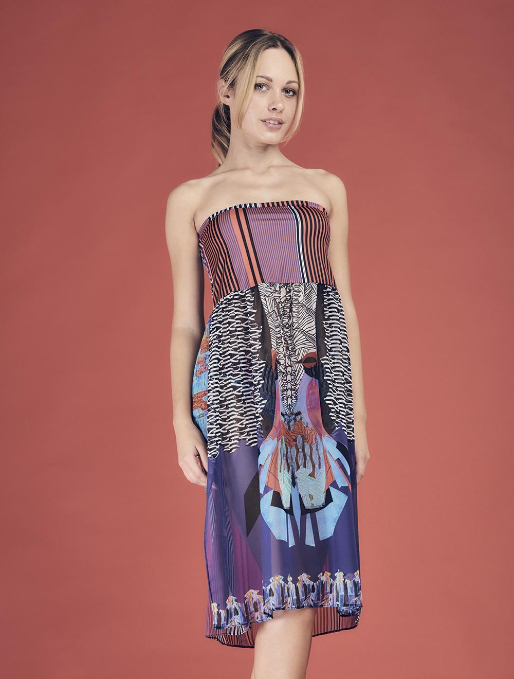 Save The Queen Abito a fascia a fantasia