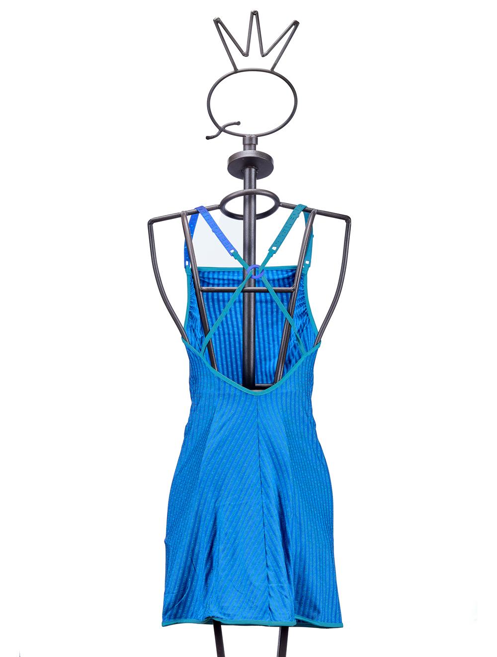 Save The Queen Abito Corto In Jersey Bluette