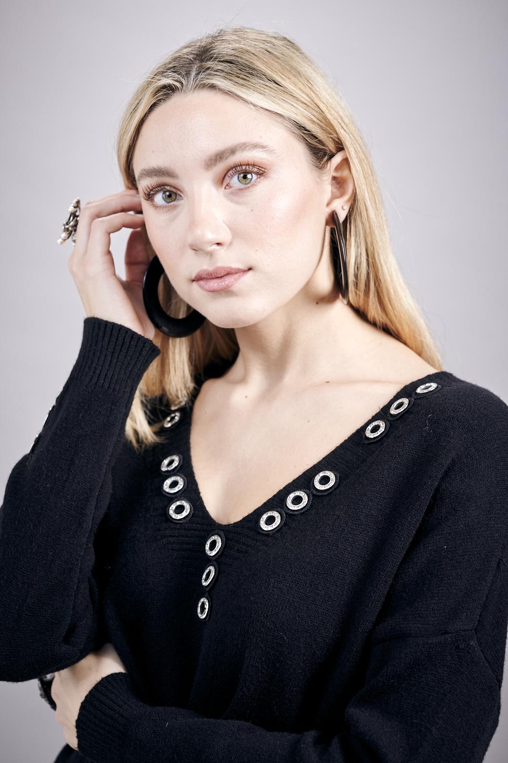 Save The Queen Abito In Tricot Nero