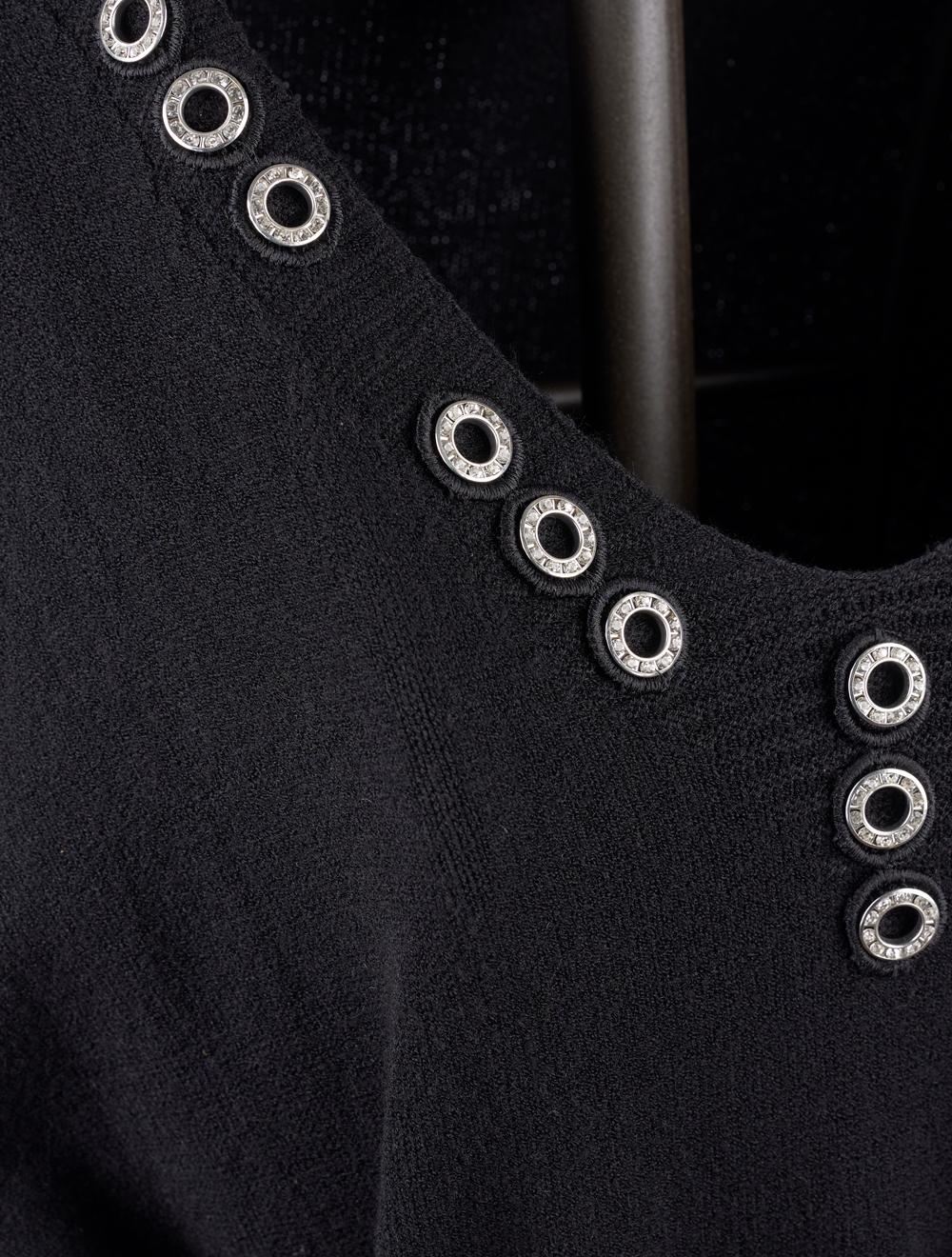 Save The Queen Abito In Tricot Nero