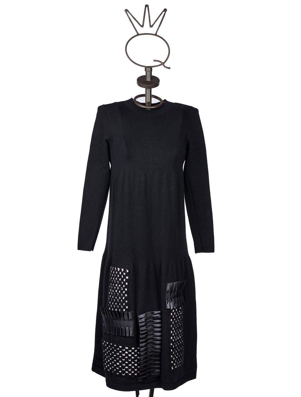 Save The Queen Abito In Tricot Nero