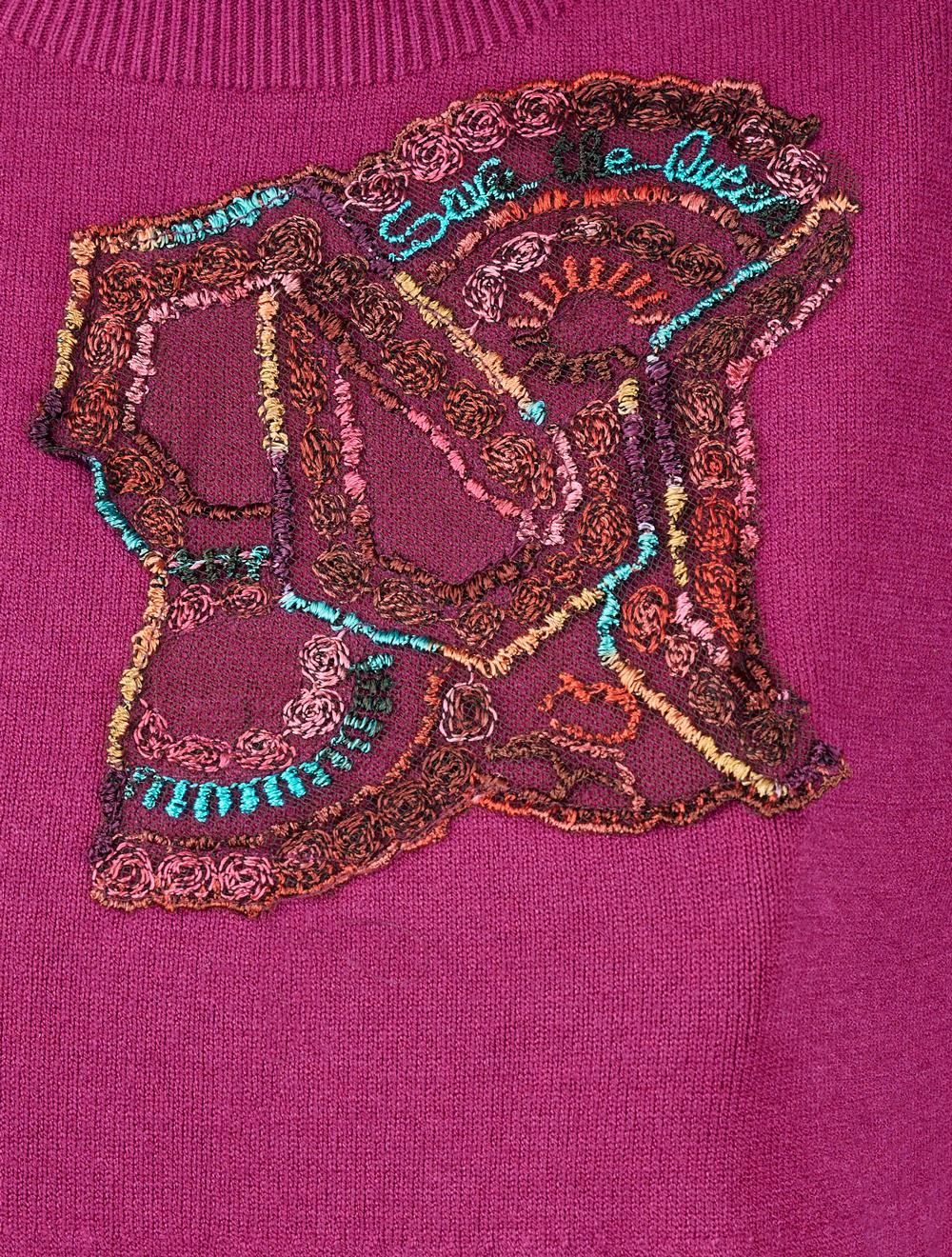 Save The Queen Abito Longuette In Tricot Fuxia