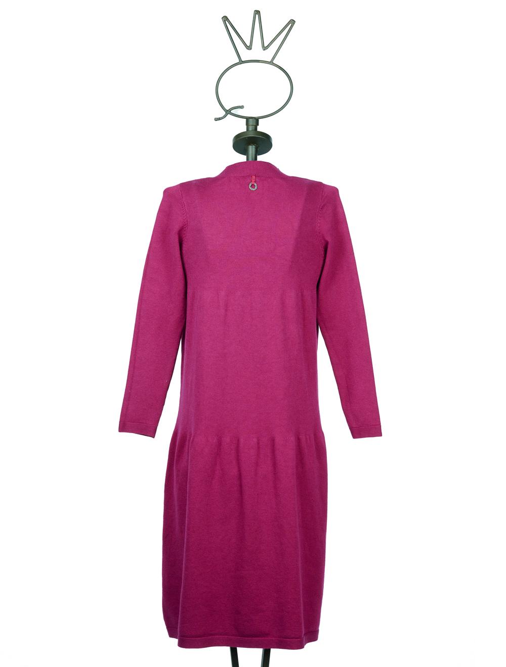 Save The Queen Abito Longuette In Tricot Fuxia