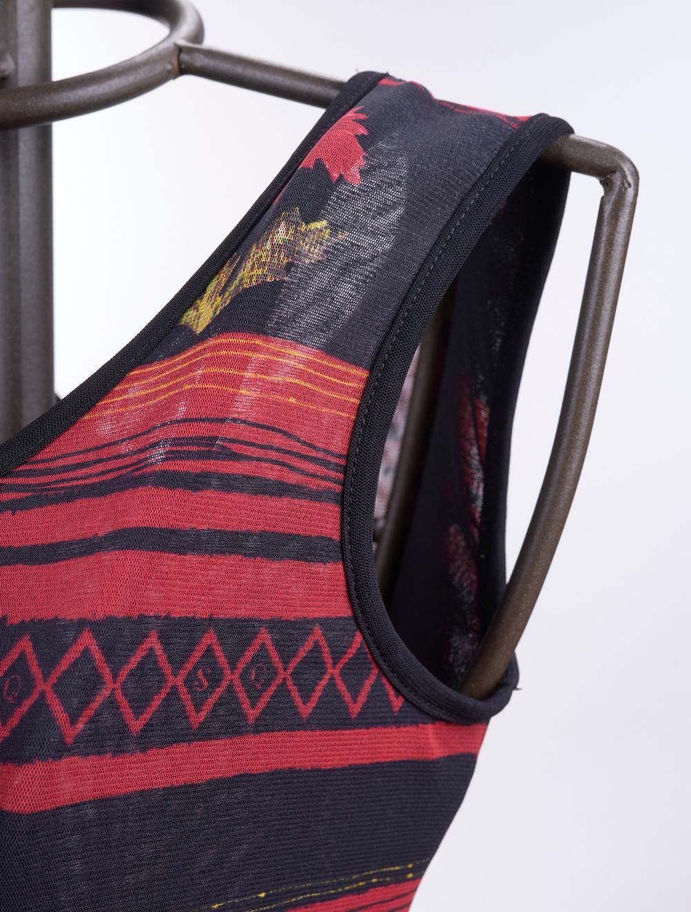 Save The Queen Abito Lungo In Tulle Stampato