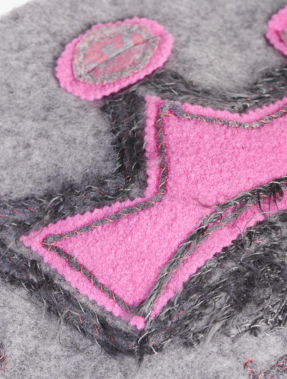 Save The Queen Basco In Lana Con Ricamo