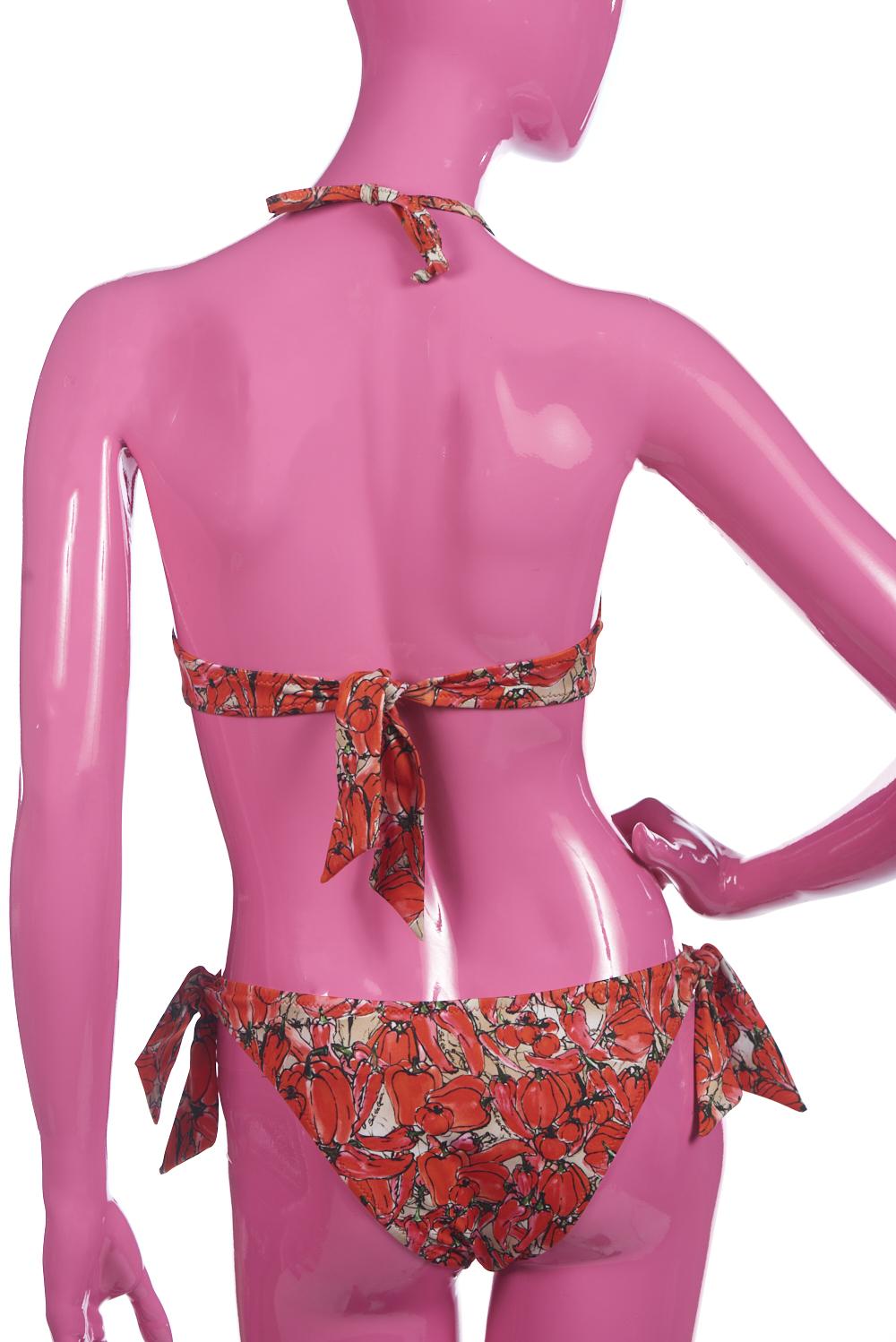 Save The Queen Bikini Push Up Con Stampa Peperoni