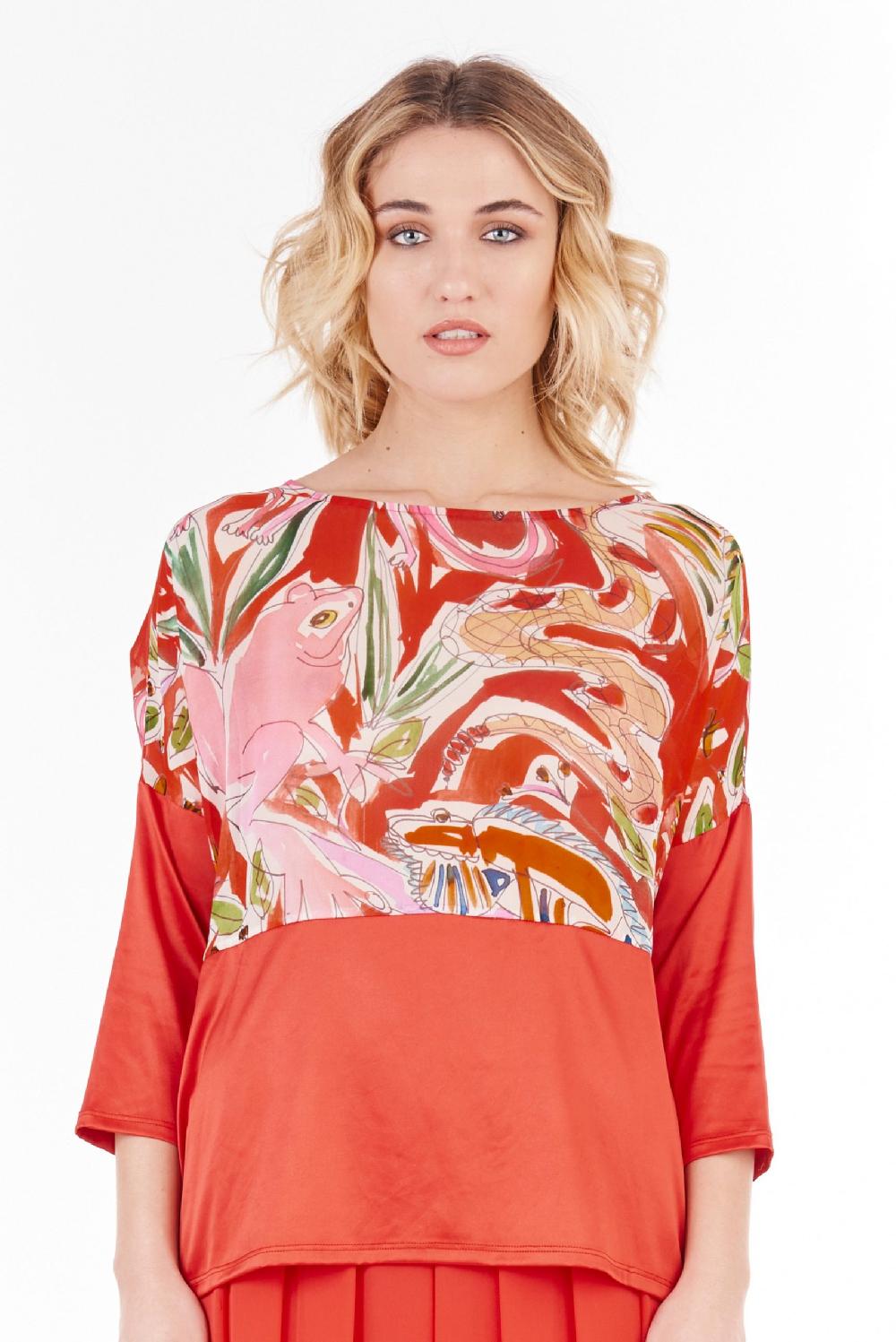Save The Queen Blusa Con Stampa