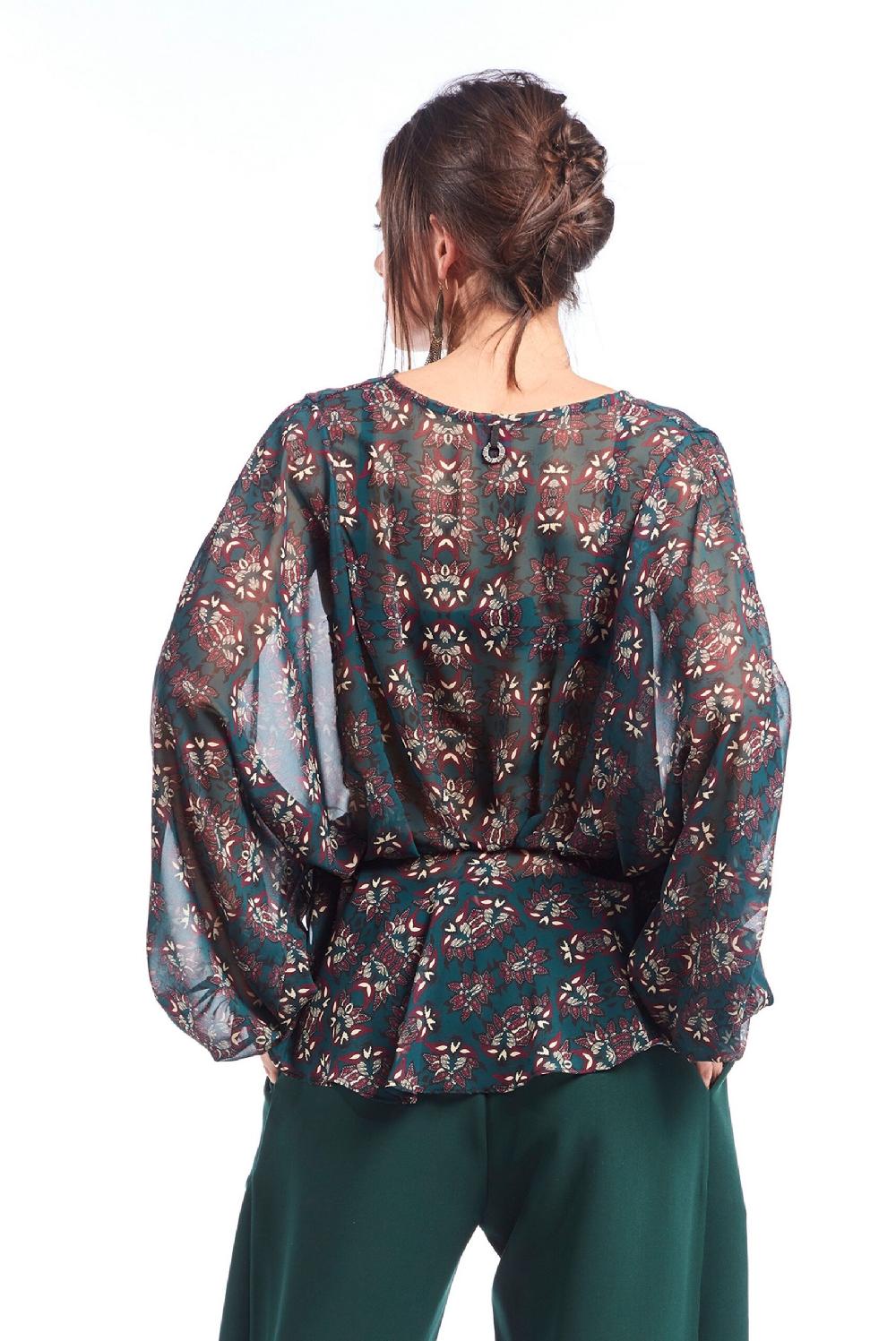 Save The Queen Blusa Con Stampa Floreale