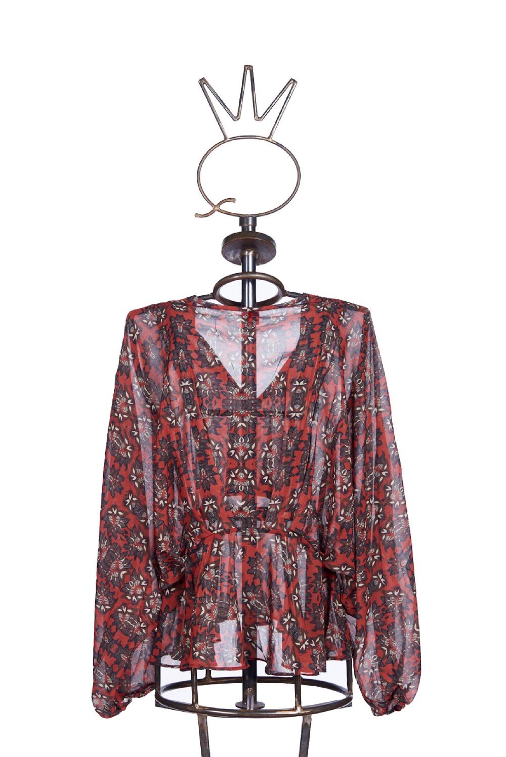 Save The Queen Blusa Con Stampa Floreale