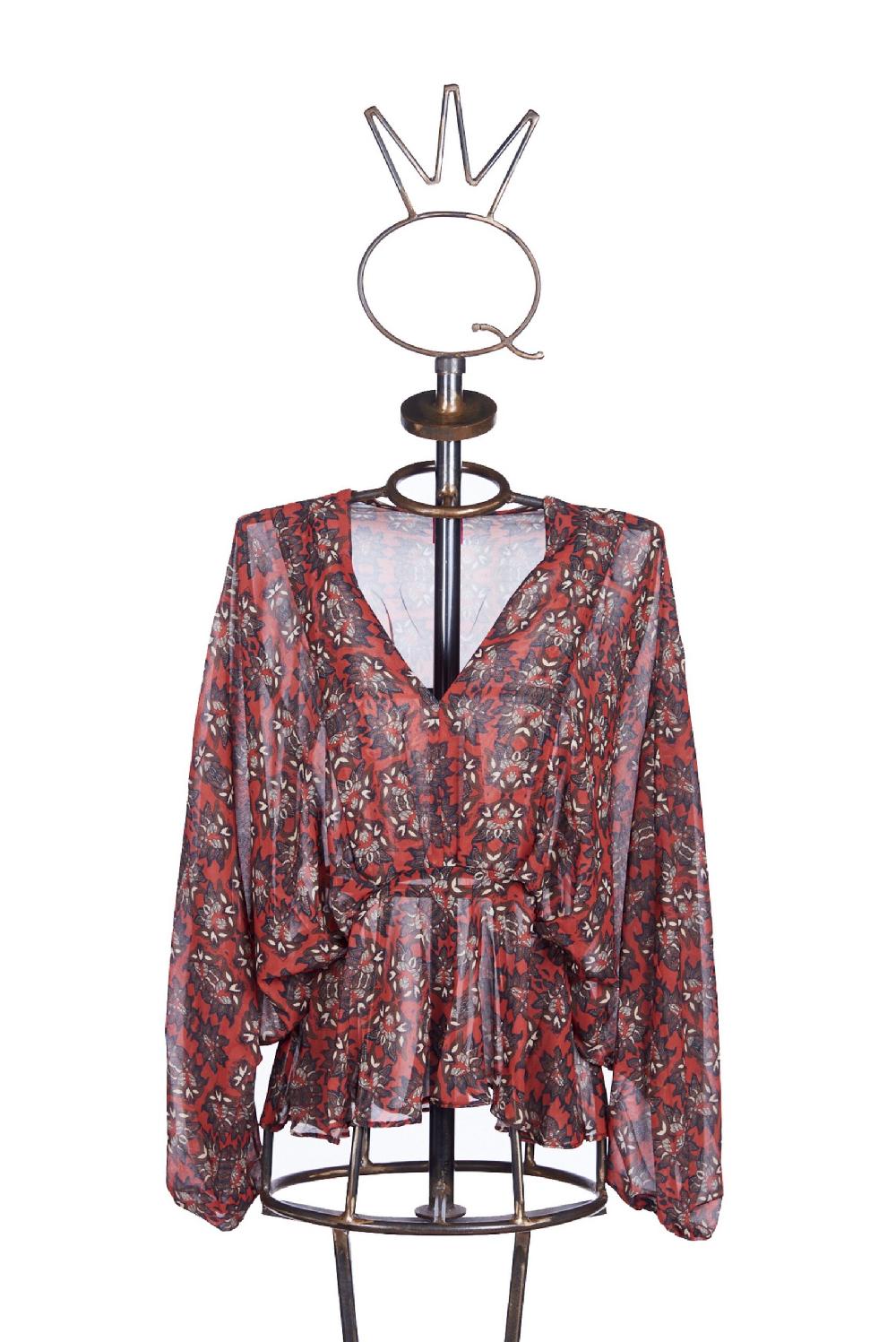 Save The Queen blusa con stampa floreale