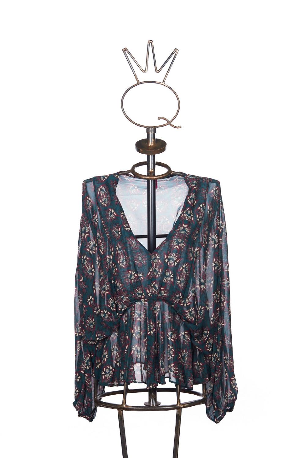 Save The Queen blusa con stampa floreale