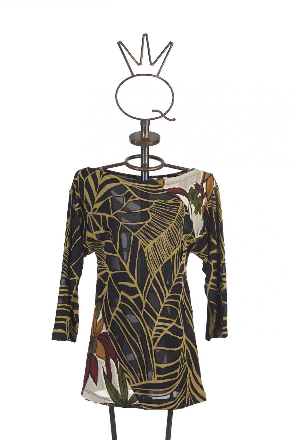 Save The Queen Blusa con tessuti devorè