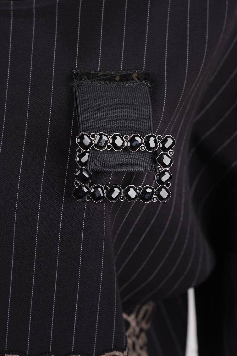 Save The Queen Blusa Corta Gessata