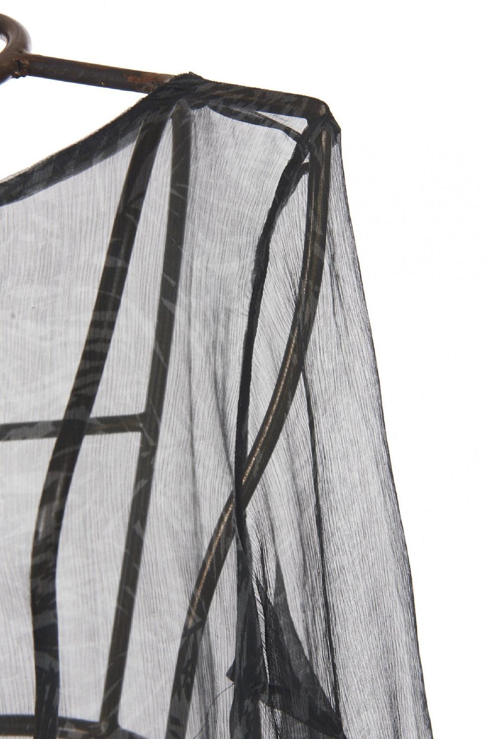 Save The Queen Blusa In Seta Con Stampa Foglie