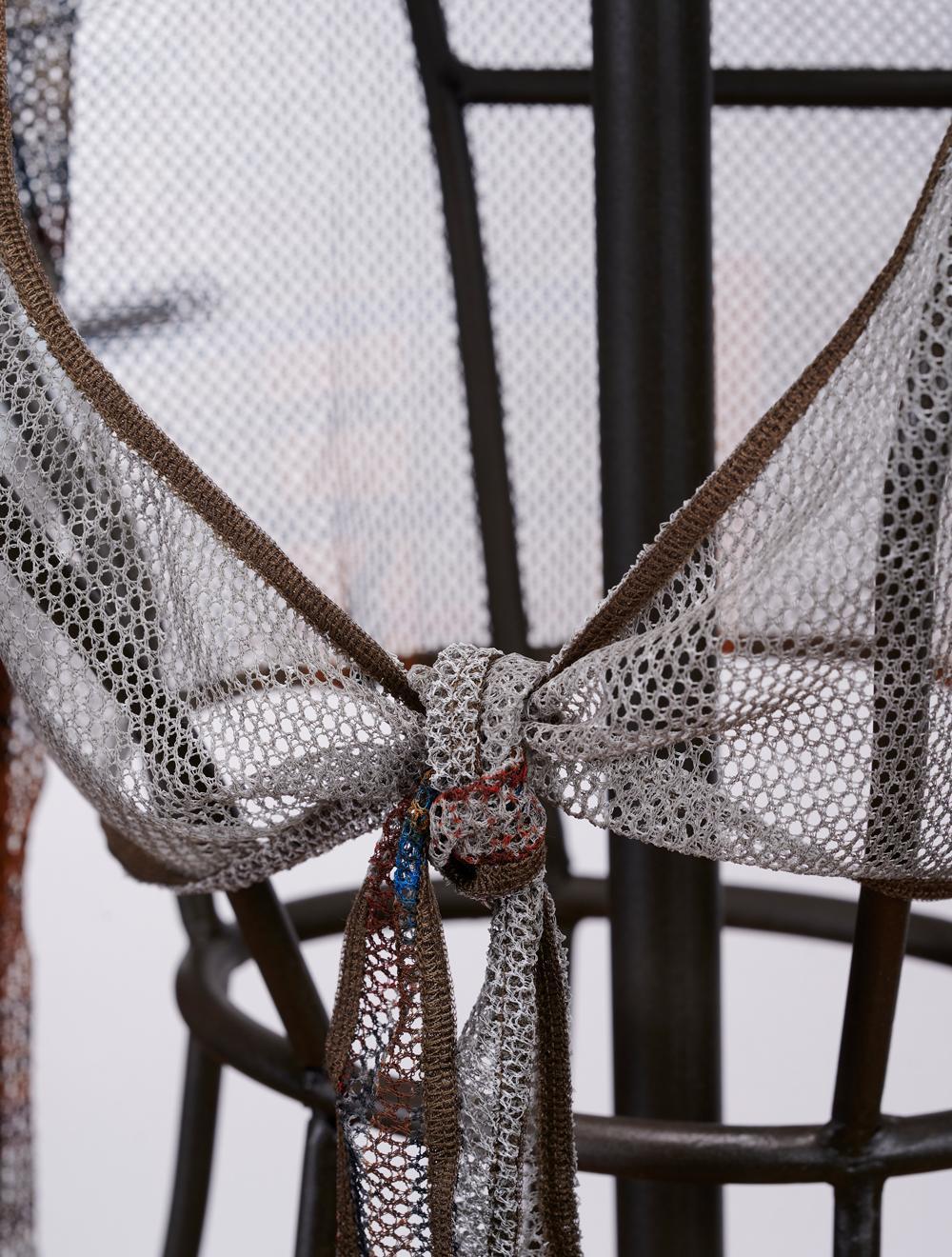 Save The Queen Bolero Beige A Rete Con Stampa